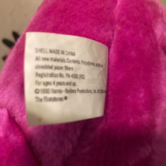 NWT vintage 1993 play by play 18 inch Dino flinstones plush - Picture 5 of 6